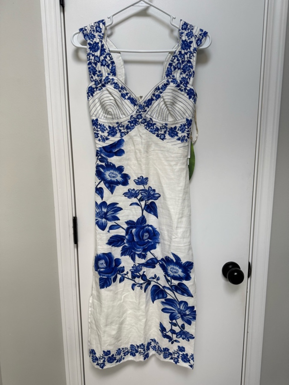 FARM Rio Floral Cascade Linen Dress XXS - Picture 5 of 7
